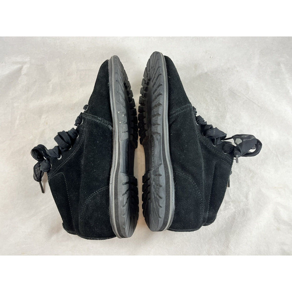 LA Gear Black Suede Ankle Boots US Size 8 Vintage 1980s Made in Korea - Picture 7 of 11